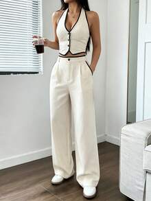 Women Suit Sets - White - View 2