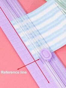 1pc Multifunctional A4 Double-Sided Paper Cutter, Handheld Portable Paper Cutter With Ruler, Suitable For Office, School And Learning - A - View 2