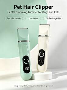 4-In-1 Multifunctional Pet Grooming Electric Clipper, Cat And Dog Paw Hair Trimming Tool, Home All-In-One Pet Grooming Accessory, Cat And Dog Paw Hair Shaver, Nail Grinder, Low Noise Paw Trimming Tool - View 11
