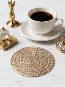 12pcs, Gold Hollow Beverage Coasters, Washable Table Accessories, Non-Slip Table Mats, Breathable And Heat Dissipating, Lightweight And Easy To Store, Suitable For Restaurants, Cafes, Homestays, Compatible With Afternoon Tea, Festivals, Parties, Gatherings, Birthdays, Weddings, Dinner Parties. - Multicolor - View 18