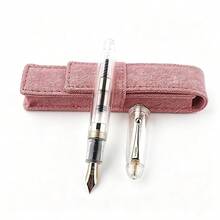 Bút máy Jinhao 9019 Demonstrator thân acrylic trong suốt, ngòi F, kèm túi đựng bút bằng vải đỏ, quà tặng viết văn phòng - 9019 - Xem 15