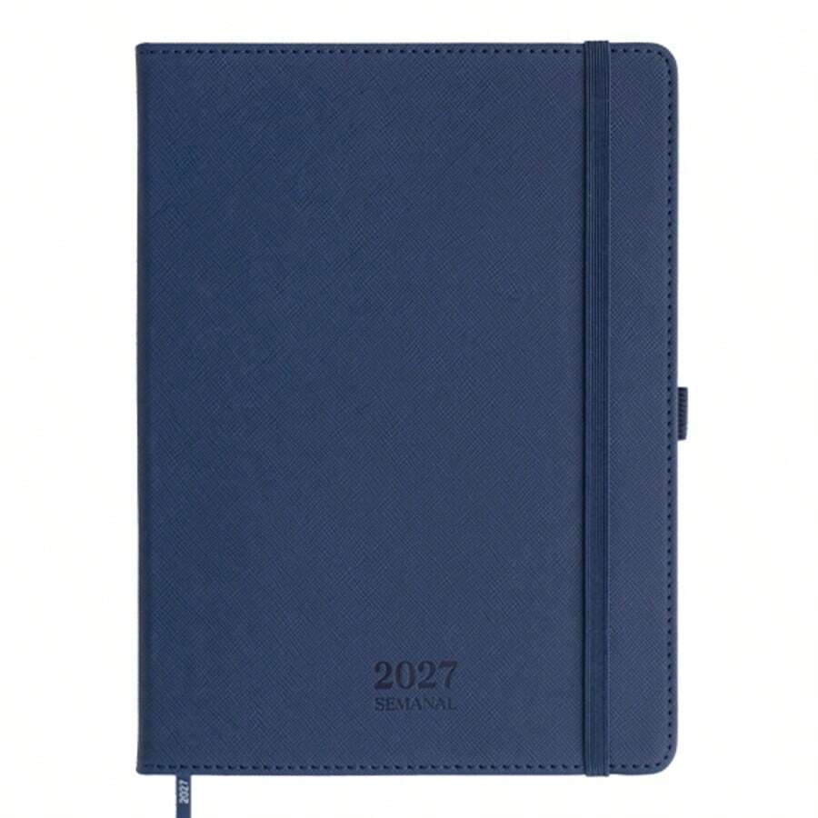 PromoClick Agenda Semanal Ejecutiva 2027 De Pasta Rígida - Azul marino - Ver 1