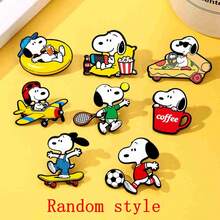 SNOOPY 1pc 2026 New Style Brooch, Fun Casual Decoration, Suitable For Clothes, Pencil Case, Bags, Etc., Small And Unique, Great Accessory For Outfit Decoration, Surprise Gift For Friends And Family (Random Style) - Multicolor - View 9