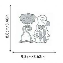 1pc Cute Gnome Metal Cutting Template DIY Scrapbook Photo Album Greeting Card Home Decor Holiday Blessing Handmade - Dwarf - View 9