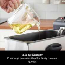 3.5L Deep Fat Fryer, Stainless Steel With Viewing Window And Safety Cut-Out Non-Slip, Easy Clean - YB162 - View 1