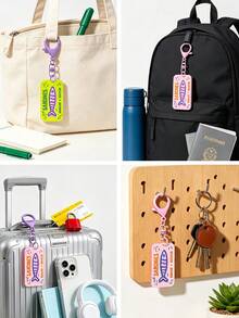 Cartoon Sardines Acrylic Keychain, Bag Charm, Backpack Pendant, Personalized Accessory, Suitable For Students, Girls, Young People, Perfect For Birthday, Party, Holiday Gifts, Decorate Keys, Backpacks, Shoulder Bags, Commute, Travel, Outfit Accent, Multi-Color Retro Fun Rotating Buckle Creative Accessory Small Gift - Multicolor - View 5