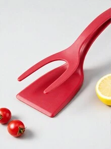2-In-1 Egg Turner, Nylon Handle Egg Spatula With Clip, Kitchen Flipping Tool, Suitable For Pancakes, Fish, French Toast, Omelets, Fried Foods, Home Kitchen Cooking Utensils, Breakfast Preparation Accessories, Gift - Multicolor - View 5