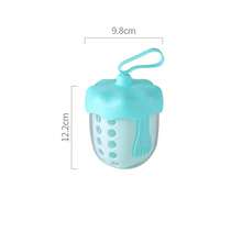 Strawberry Fruit Cup For Women, Double-Layer Colander Salad Cup With Fork And Silicone Handle, Outdoor Cup With Lid - Multicolor - View 12