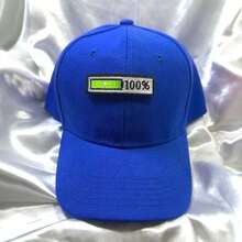 1pc Cartoon Icon Casual Street Party Embroidered Baseball Cap, All-Season Wear, Blue - 100-815 - View 1