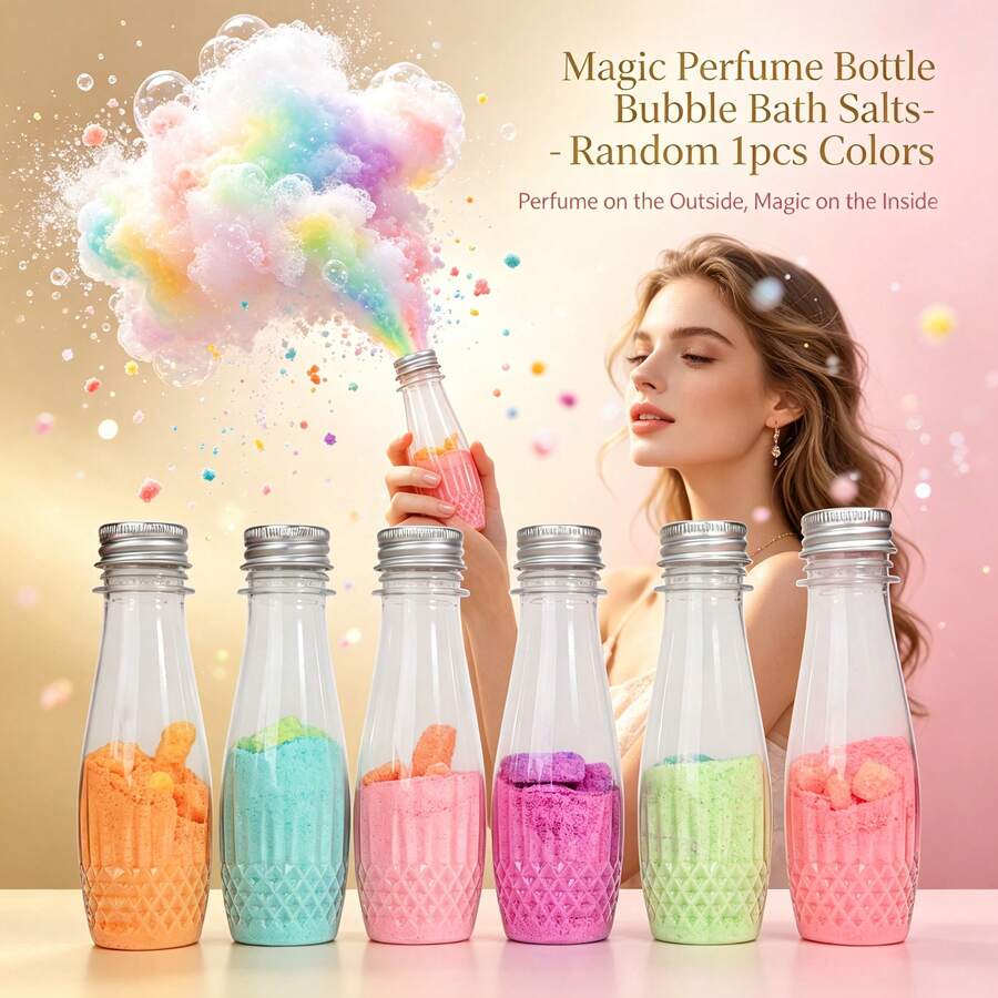 PGPJ Ramuan Bom Mandi Ajaib, Botol Parfum Ajaib - Tabung Uji Bubuk Mandi Berbusa untuk Semua Orang - 1 Aroma Dikirim Secara Acak - Alat Eksperimen Laboratorium Sains yang Menyenangkan untuk Bak Mandi - Set Hadiah Spa Perawatan Diri Mewah untuk Relaksasi, Set Hadiah Spa Natal - warna lembayung muda - View 1