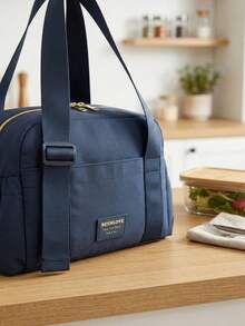 1pc Insulated Lunch Bag Multi Layer Pocket Design Portable Suitable For Work, Outdoor Picnics, Returning To School, Etc Suitable For Storing Tableware And Meals Large Capacity Travel Essentials - Multicolor - View 6