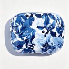 Dark Blue And White Porcelain Earphone Case - Blue - View 9