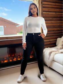 Plus Size Jeans - NEGRO H092 - View 2