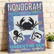 1本 燒腦遊戲 NONOGRAM 數字拼圖繪圖書，適合所有年齡 - 單件 - 查看 1