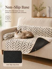 Cat & Dog Sofa Bed, Plush Pet Sofa Bed With Cushion, Indoor Cat & Puppy Anti-Slip Furniture Protector - Multicolor - View 12