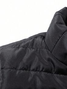 Vancamel Pulse Men's Winter Casual Fashion Stand Collar Sleeveless Utility Jacket With Large Pockets, Outdoor Sports Jacket - Black - View 7