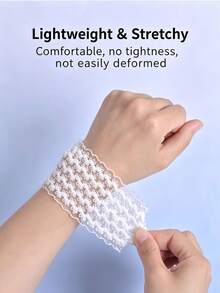 5/4/3/1 Pc Anti-Slip Cuff Straps, Wrist Lace Decorative Bands, Cuff Elastic Band, Suitable For Trench Coats, Sweaters, Jackets, Shirts, Sweatshirt, Suits, Etc., Comfortable And Non-Constricting, Removable Without Sewing, Length Adjustable - Multicolor - View 6
