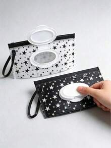 Portable Reusable Wet Wipes Storage Bag; Travel Wet Wipes Dispenser Box; Multi-Functional Storage Bag Suitable For Home, Kitchen And Outdoor; Essential Travel And Vacation Item; Summer Essential; Soft Texture; Home Decor; Halloween Supplies; College Dorm And Camping Essential. - Multicolor - View 9