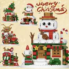 Christmas Santa Claus Christmas Tree Train Snowman Micro Particle Building Blocks Christmas Gift Creative Gift Reindeer Assembly Blocks - Educational ABS Toy Gift Box Packaging Best Holiday Gift - Green - View 11