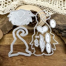 1pc Cute Gnome Metal Cutting Template DIY Scrapbook Photo Album Greeting Card Home Decor Holiday Blessing Handmade - Dwarf - View 4