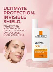 La Roche-Posay Anthelios UVMune 400 Invisible Fluid Non-Perfumed Suncream SPF50+ 50ml – Sunscreen, Broad Spectrum, For Sensitive Skin, Fragrance-Free, Invisible Finish, Mexoryl 400, Suitable For Daily Skincare Routine - Non-Perfumed - View 1