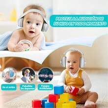 Baby Hearing Protection Earmuffs - Grey - View 2