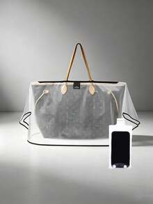 Transparent Handbag Rain Cover, Waterproof Dust-Proof Protective Sleeve, Universal Handbag Raincoat, Transparent PVC Bag Cover Suitable For Daily Commute And Travel, Reusable Handbag Protective Cover,Dust-Proof And Stain-Resistant,Gift For Bag Lovers - Multicolor - View 5