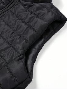 Vancamel Pulse Men's Winter Casual Fashion Stand Collar Sleeveless Utility Jacket With Large Pockets, Outdoor Sports Jacket - Black - View 6
