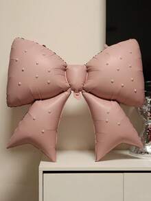 1 Set Of Pearl Bow Balloons, Including 1 Butterfly Balloon+24 Pearl Decorations+1 Pc Glue, Decorative Balloons, Party Atmosphere Decor, Scene Props, Suitable For Wedding Decor, Proposal, Date Photo Props, Indoor/Outdoor Decor, Bridal Shower, Birthday - Multicolor - View 17