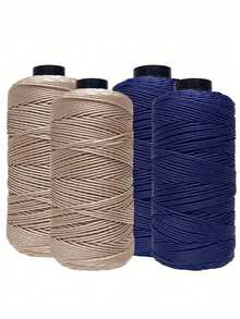2pcs 100% Polyester Soft Crochet Yarn Set, Suitable For Making DIY Handicrafts Such As Hats, Bags, Wallets, Keychains, Decorations, Crochet Material Set For Women And Men - multicolor - View 2