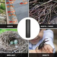 10M Garden Fence Netting Mesh Fence Plastic Black Roll Barrier Net UK NEW - VJN0384 - View 4
