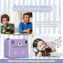 Instant Camera For Kids,Includes Three Rolls Of Printing Paper, USB Charger, And Features For Digital Photography, Video Recording, And Delayed Printing, Perfect For Thanksgiving, Christmas, And New Year Gifts. - Multicolor - View 6