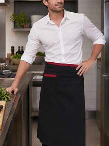 Half Apron, Chef Cooking Kitchen Restaurant Apron, Unisex, Fashion Housework Workwear, Cooking Kitchen Apron, BBQ Painting Apron - Multicolor - View 3