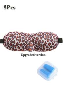 4 Styles Available, 3D Embossed Zero Pressure Blackout Design, Breathable Skin-Friendly Fabric, Adjustable Elastic Strap, Full Blackout, Suitable For Napping, Travel, Yoga, Home Use, Vintage Style - Multicolor - View 12