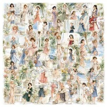 50pcs/100pcs Assorted Vacation-Themed Stickers: High-Quality PET Decorative Stickers For Notebooks-Perfect For Pencil Cases, Desks, Pencil Holders, And Notebooks. Ideal For Winter And New Year's. - View 14