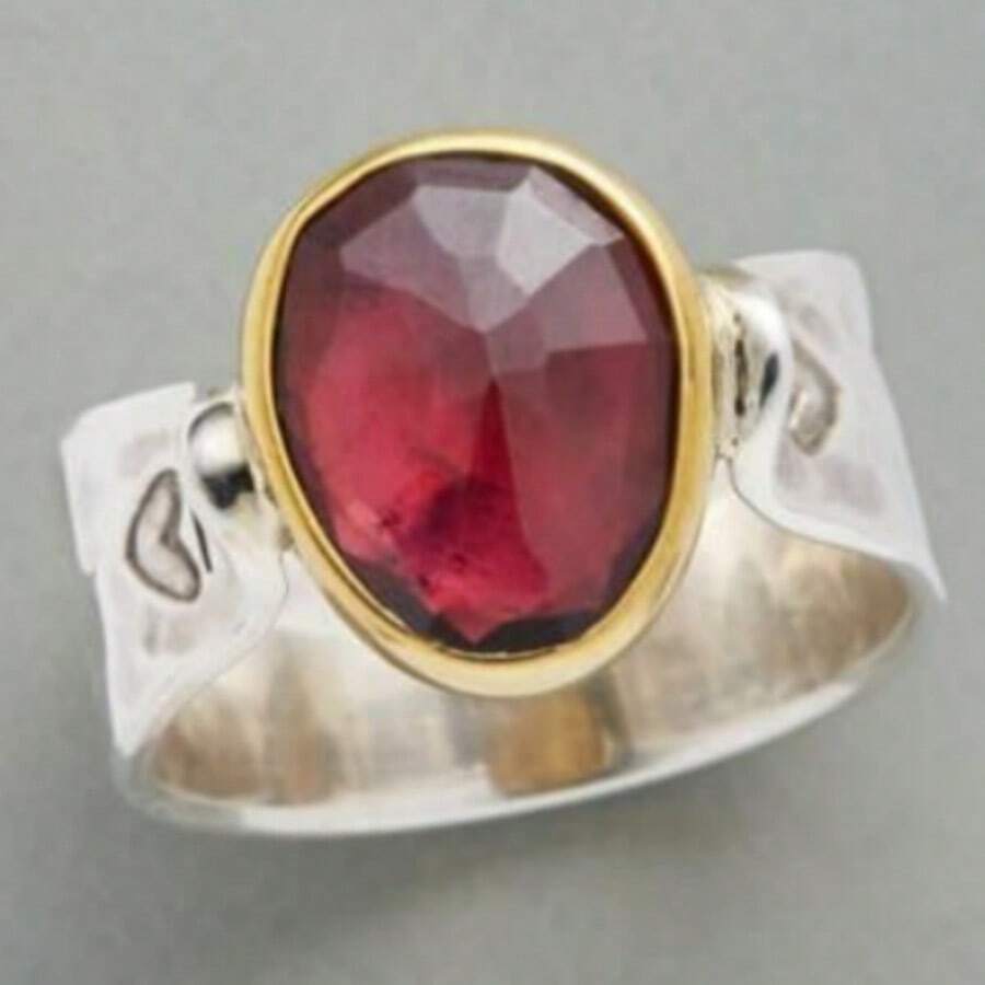 Vintage Bohemian Handmade Women's Ring, Suitable As Anniversary, Holiday Gift For Her - Silver - View 1