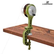 LEOFISHING Dual-Purpose Fishing Line Winder Spooler Machine Dual Use Table & Rod Clamp Fishing Reel Spooling Tool For Spinning Baitcasting Reels - Olive Green - View 12