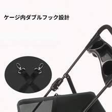 ペットカート 犬猫兼用 小型 軽量 折りたたみ式 分離可能 トイプードル対応 お出かけ用ペットバギー - ダスティピンク - チェックする 3