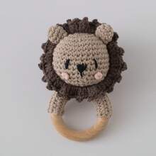 Handmade Crochet Rattle, Baby Interactive Crochet Toy, Built-In Bell, 3D Cute Design, Rich Details, Attract Baby's Attention, Develop Baby's Hearing, Baby Shower Gift, New Mom Gift, Christmas Gift, Easter Gift, Newborn Commemorative Gift - Multicolor - View 11