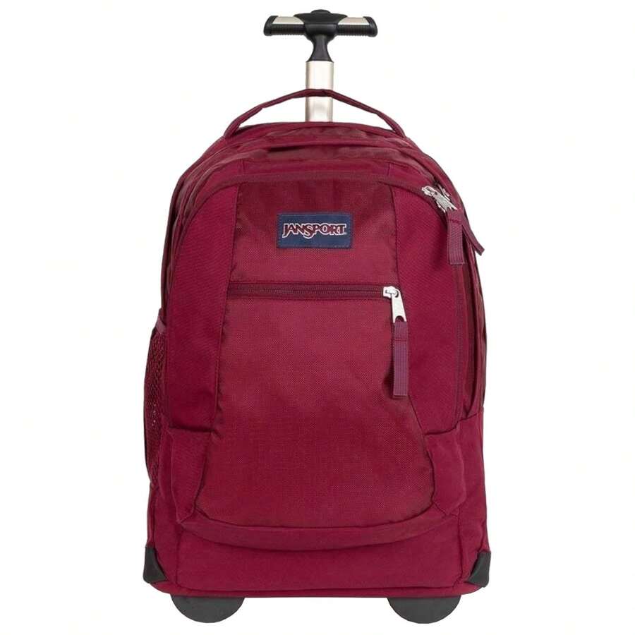 JanSport Driver 8 Backpack Bag - Burgundy Unisex Backpacks - Maroon - View 1