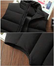 Men Plus Size Thermal Underwear Tops - Black - View 3