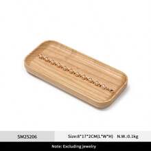 Oirlv Wooden Style Multi-Shape Jewelry Tray, Ring, Earring, Bracelet Storage Organizer, Vanity Tabletop Decorative Storage Display,Room Decor,Travel Essential - View 13