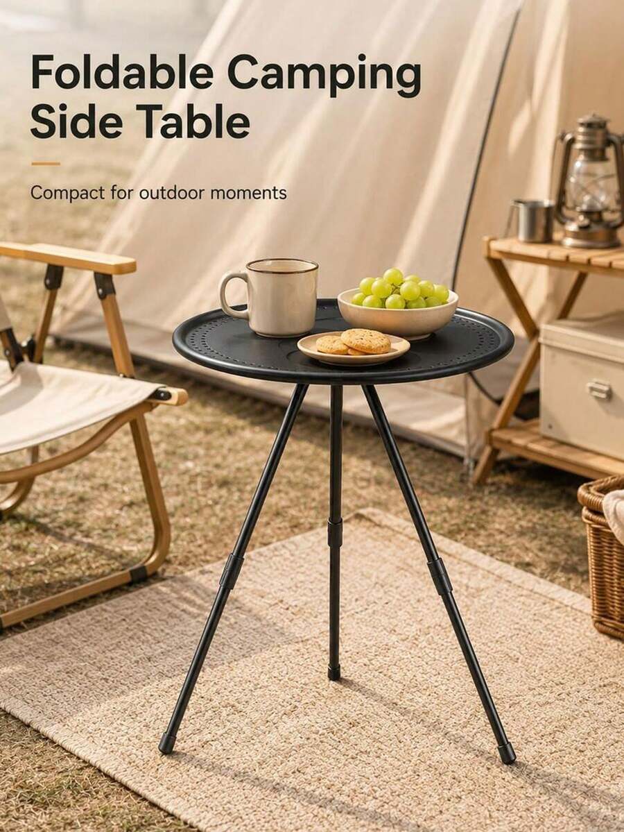 Portable Folding Table Outdoor Camping Table Adjustable Telescopic Camping Table Easy To Fold And Carry Suitable For Fishing Camping Picnic And Home Use Camping Essentials