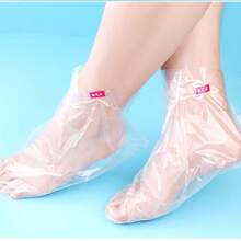 Einweg-Fußpflege-Fußabdeckungen mit Klebeverschluss und auslaufsicherem Design, verdickte Kunststoff-Fußmasken-Beutel für Körperlotion und Fußfeuchtigkeit, transparente Einweg-Fußabdeckungen für Fuß-SPA zu Hause, geeignet für Fußmasken, Paraffinwachs-Behandlung und Fußfeuchtigkeitsversiegelung - A - Übersicht 9