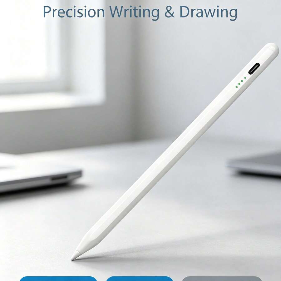 Wireless Touch Capacitive Stylus Pen, High Precision High Sensitivity Screen Capture Tablet Smart Pen, Gaming Drawing Writing Handwriting Pen, Compatible With Phone 17/16/15/14/13/12/11/ Series Universal Touchscreen Pen - View 1