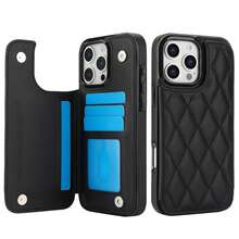 WEFOR Wallet Phone Case For Galaxy S26 S25 S25 S24 S23 S22 Ultra Plus S25Edge 24 FE, Multi-Card Slot Design, Magnetic Clasp, Built-In Stand, Shockproof Protective Cover, Compatible With IPhone 18 17 AIR 16e 16 15 14 13 12 11 Pro Max XR XS MAX, Magnetic Design, RFID Anti-Theft Card Slot, Magnetic Phone Protective Case, Shockproof, Unisex - Black - View 18