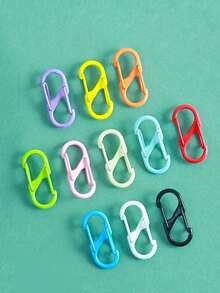 10/20pcs Colorful Zinc Alloy S-Shaped Double-End Spring Snap Hooks, Jewelry Making Clasps And Hooks, Handmade DIY Accessories For Jewelry, Keychains, Door Latches - S-type - View 3