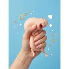 1pc Funny Bald Man Squeeze Toy, Creative Human-Shaped Stress Relief Toy, Soft Elastic TPR Fingertip Toy, Humorous Prank Toy, Anxiety Relief Hand Gadget, Quirky Desk Decor, Perfect Prank Gift For Parties And Birthdays, Suitable For Children And Teenagers - Multicolor - View 9