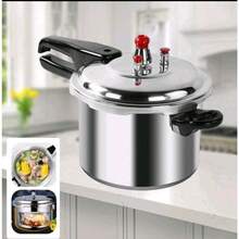 4 Litre Home Dual Handle Aluminum Pressure Cooker Kitchen Catering Cookware UK - View 11
