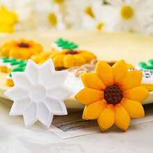 1pc/2pcs Flower Bouquet Cookie Cutter Set, Sunflower Vase Leaf Tag Embossing Baking Molds For Floral DIY Dessert & Handmade Gift Box - View 7